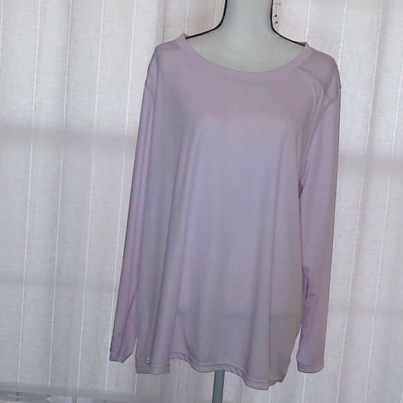 JOCKEY Long Sleeve Pink Top 2X - Picture 1 of 4